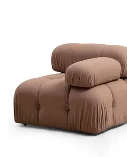 Křeslo / Jednomístná pohovka Bubble 1R - Brown Bouclette