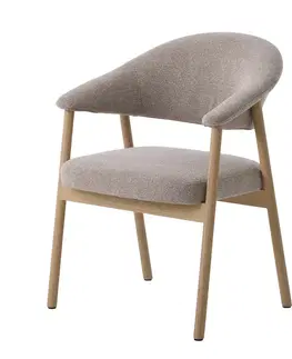 Estila Jídelní židle Bodil, hnědá, světlý dub