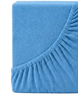 4Home Froté prostěradlo IDEAL nebesky modrá, 90–100 x 200 cm, 90–100 x 200 cm