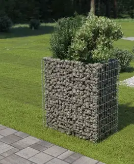 Gabionový vyvýšený záhon pozinkovaná ocel Dekorhome
