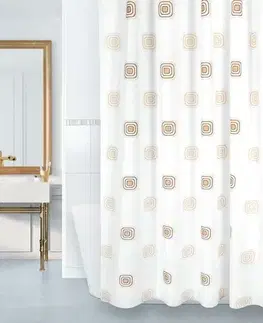 Bellatex Koupelnový závěs Čtverec béžová, 180 x 200 cm