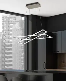 Apeti Kseros LED stříbrně šedá závěsná stropní lampa 4000K