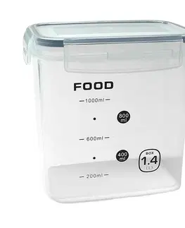 PROHOME - Dóza na sypké potraviny s odmerkou 1,4l