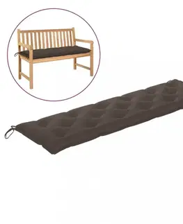 Voděodolná poduška na zahradní lavici 180 cm Dekorhome