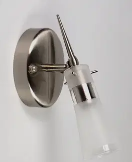 Nástěnná lampa saténový nikl nástěnná lampa Tira