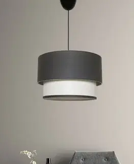 Závěsný lustr SP286 antracitová, bílá