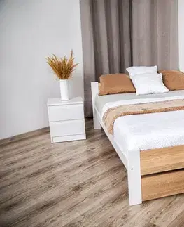 Elvisia Postel LEA s roštem | 120 x 200 cm Barva: dub sonoma