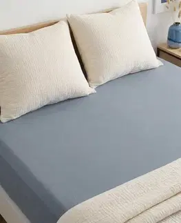 4Home Jersey prostěradlo MAKO šedá, 200–220 x 200 cm