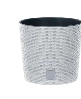 PROSPERPLAST - Květináč Rato Round 30cm bílý