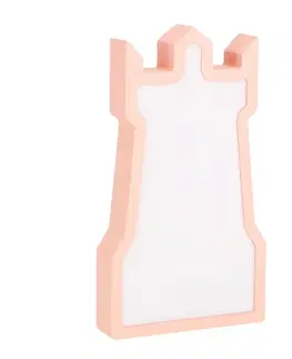 Dětská stolní lampa s věží, LED iQ Kids, růžová