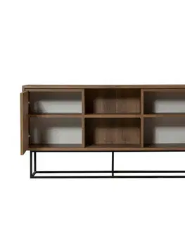 Skříňka Tela Walnut and Black