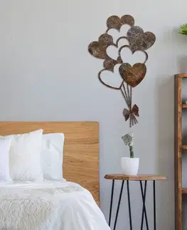 Dekorativní kovový doplněk na zeď Rusty Heart 1