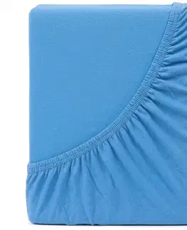 4Home Jersey prostěradlo IDEAL nebesky modrá, 200–220 x 200 cm, 200–220 x 200 cm