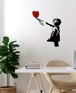 Dekorativní kovový doplněk na zeď Banksy - 13-1