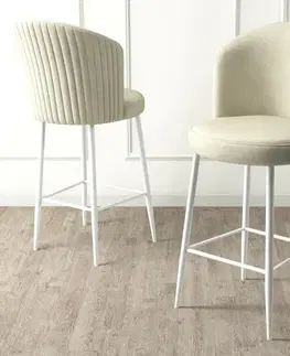 Sada barových židlí Alte Cream and White, 2 ks, 2 ks