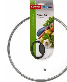 Banquet Poklice skleněná SMART PLUS 28 cm, 28 cm