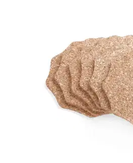 PROHOME - Podložka korek 10cm rozetka 6ks