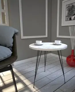 Odkládací stolek Sandalf Marmo