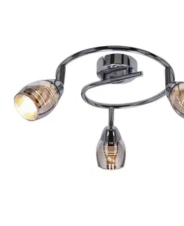 Spirálová nástěnná lampa 3X10W E14 LED chrom MILTON