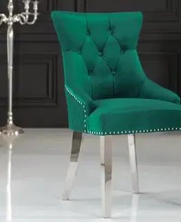 Chesterfield jídelní židle 2 ks FRIXON Dekorhome