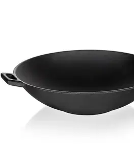 BANQUET Pánev WOK litinová EXCELLENT průměr 36,5 cm, černá 