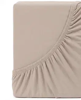 4Home Jersey prostěradlo MAKO kávová, 60 x 120 cm