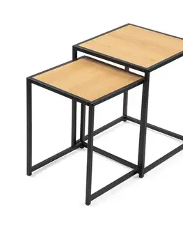 Odkládací stolky LOFTY Duo Oak