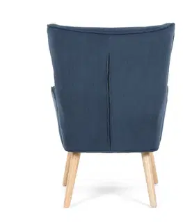 Křeslo ušák BLUE2, modrá