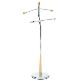 Němý sluha 82646 NAT chrom/dub, 118 cm
