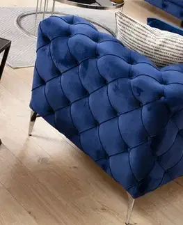 Trojmístná pohovka Como - Navy Blue