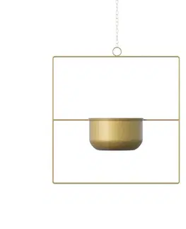 Dekorativní květináč Pandantif - Gold