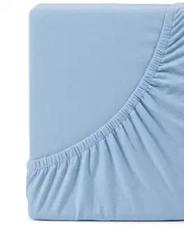 4Home Jersey prostěradlo DELUXE modrá, 120 x 200 cm, 120 x 200 cm