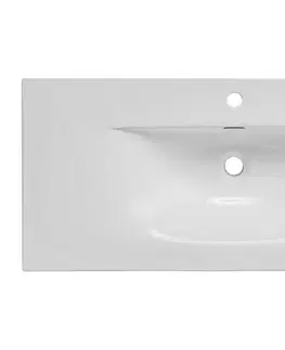 ArtCom Keramické umyvadlo SKY 120 | bílý lesk 120 cm