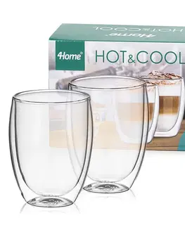 4Home Termo sklenice na latté Hot&Cool 350 ml, 2 ks