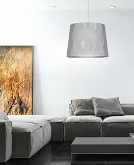 Závěsná stropní lampa 1X60W E27 bílá ZIMA