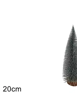 PROHOME - Stromeček 20cm stříbrný zasněžený