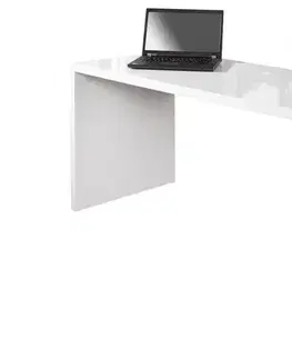 Estila Luxusní moderní designový kancelářský stůl Fast Trade bílý 160cm