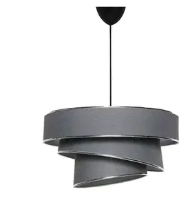 Závěsný lustr Couper - Anthracite, stříbrná
