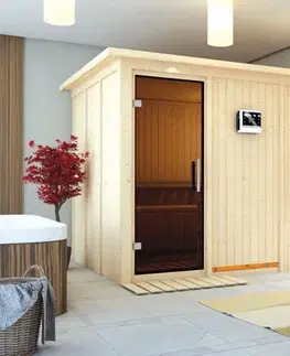 Interiérová finská sauna 231x196 cm Lanitplast