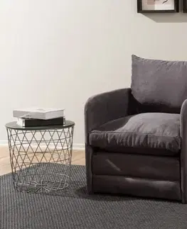 Rozkládací křeslo Saga Single - Grey