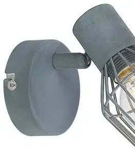 Nástěnná lampa 1X40W E14 šedá VIKING