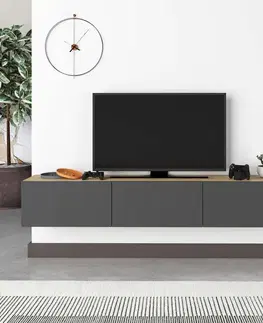 TV stolek Francy 180 - Sapphire Oak, Anthracite