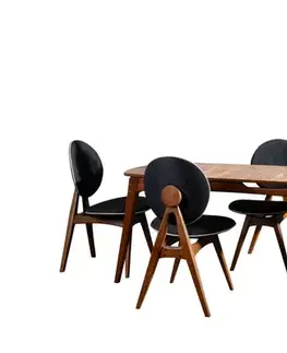 Set stolu a židlí (5 kusů) Touch Wooden - Anthracite
