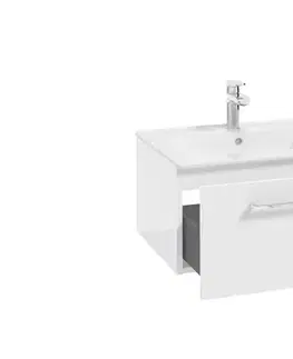 ArtDef Skříňka pod umyvadlo FERATA D80 1S/45 | bílá 80 cm