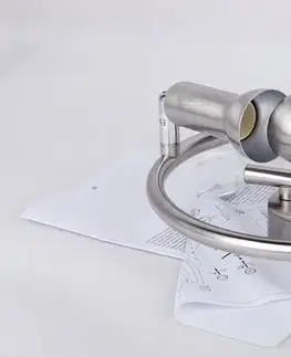 Spirálová stropní lampa 3X40W E14 saténový nikl ARC