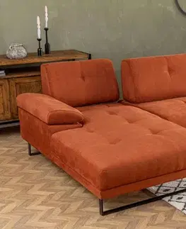 Rohová sedací souprava Mustang Small Left - Orange