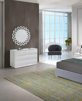 Estila Moderní čalouněná manželská postel Margot s šedým barevným prošíváním 150-180cm