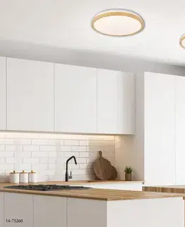 Stropní LED bílé dřevo 36W 4000K Gandava