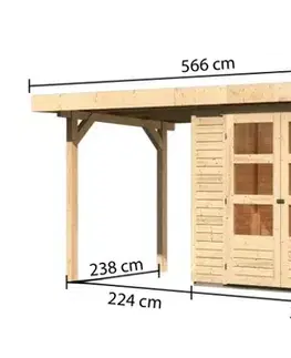 Dřevěný zahradní domek RETOLA 4 Lanitplast