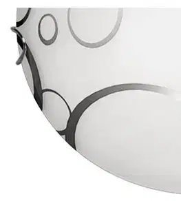Skleněná stropní nástěnná lampa E27 Doka